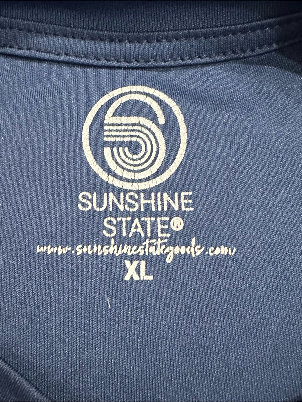 Sunshine State Keep Florida Wild Performance Fishing Shirt XL Blue Long Sleeve - Picture 3 of 6